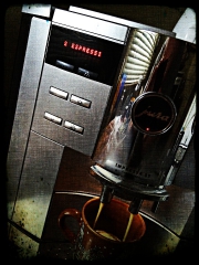 Jura Kaffe am Morgen vertreibt Kummer und Sorgen