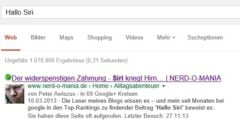 Top Suchergebnisse dank hohem google Author Rank..