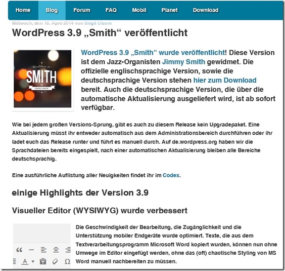 WP 3.9 Release