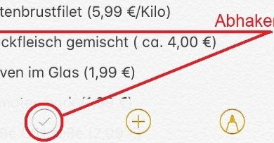 immerwährende Einkaufsliste fürs iPhone erstellen–so geht’s..