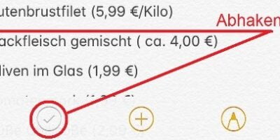 immerwährende Einkaufsliste fürs iPhone erstellen–so geht’s..