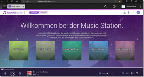 music station GUI