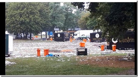 Müllberg nach Dortmunder Schlagerfestival