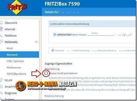 Fritz!Box Priorisierung