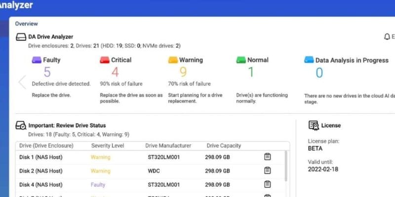 QTS 5.0 Feature ULINK Drive Analyzer bald verfügbar.. 11 QTS 5.0 Feature ULINK Drive Analyzer bald verfügbar..