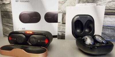 SONY WH-1000XM3, Sony WF-1000XM3 und SAMSUNG Galaxy Buds Live im Test..