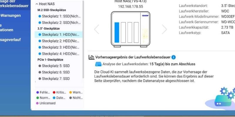 ULINK DA Drive Analyzer für QNAP ist Online.. 9 ULINK DA Drive Analyzer für QNAP ist Online..