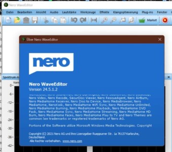 Ahead Nero Platinum Test - Windows 7 Oberfläche