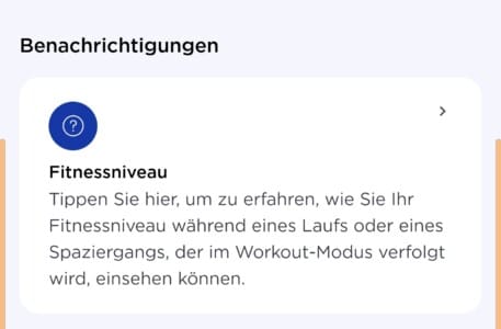 withings Firmware 2421 mit Bug – nach Update ist das Fitnesslevel weg..