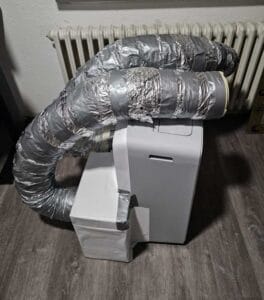 Zweischlauch-Klimaanlage - nicht schön aber leistungsstark!