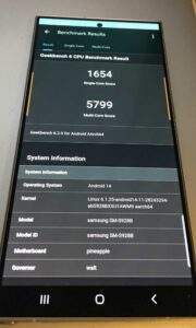 Vergleich S23 ultra gegen s24 Ultra - geekbench 6 Ergebnis