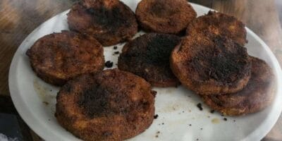 Rezept: gefüllte Auberginen-Scheiben "Olympia" 8 Rezept: gefüllte Auberginen-Scheiben "Olympia"