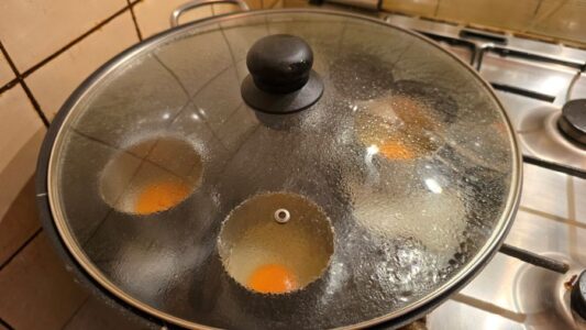 Ruhrpott-McMuffin - garen mit Wasserdampf