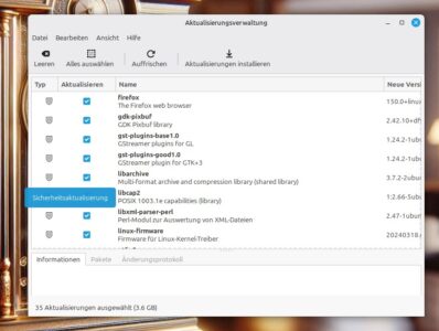 PC mit Musik booten - Paketverwaltung unter Linux