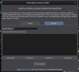Virtual DJ bringt Shadertoy zurück