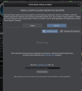 Virtual DJ bringt Shadertoy zurück