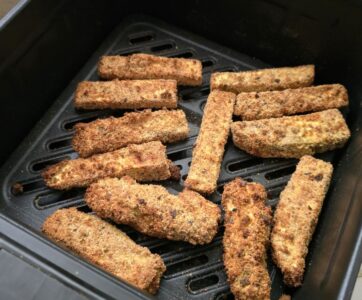Rezept Auberginen-Pommes - die heißen Sticks aus dem Airfryer..
