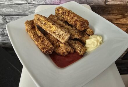 Rezept Auberginen-Pommes - die heißen Sticks aus dem Airfryer..