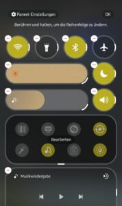 SAMSUNG One UI 9 - verbessertes Control Panel
